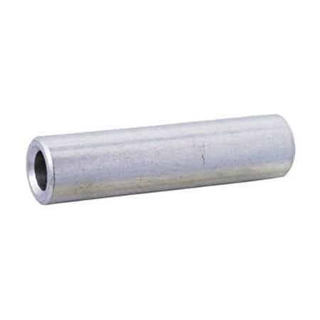 Round Spacer, Plain Aluminum, 1 In Overall Lg, 0.192 In Inside Dia